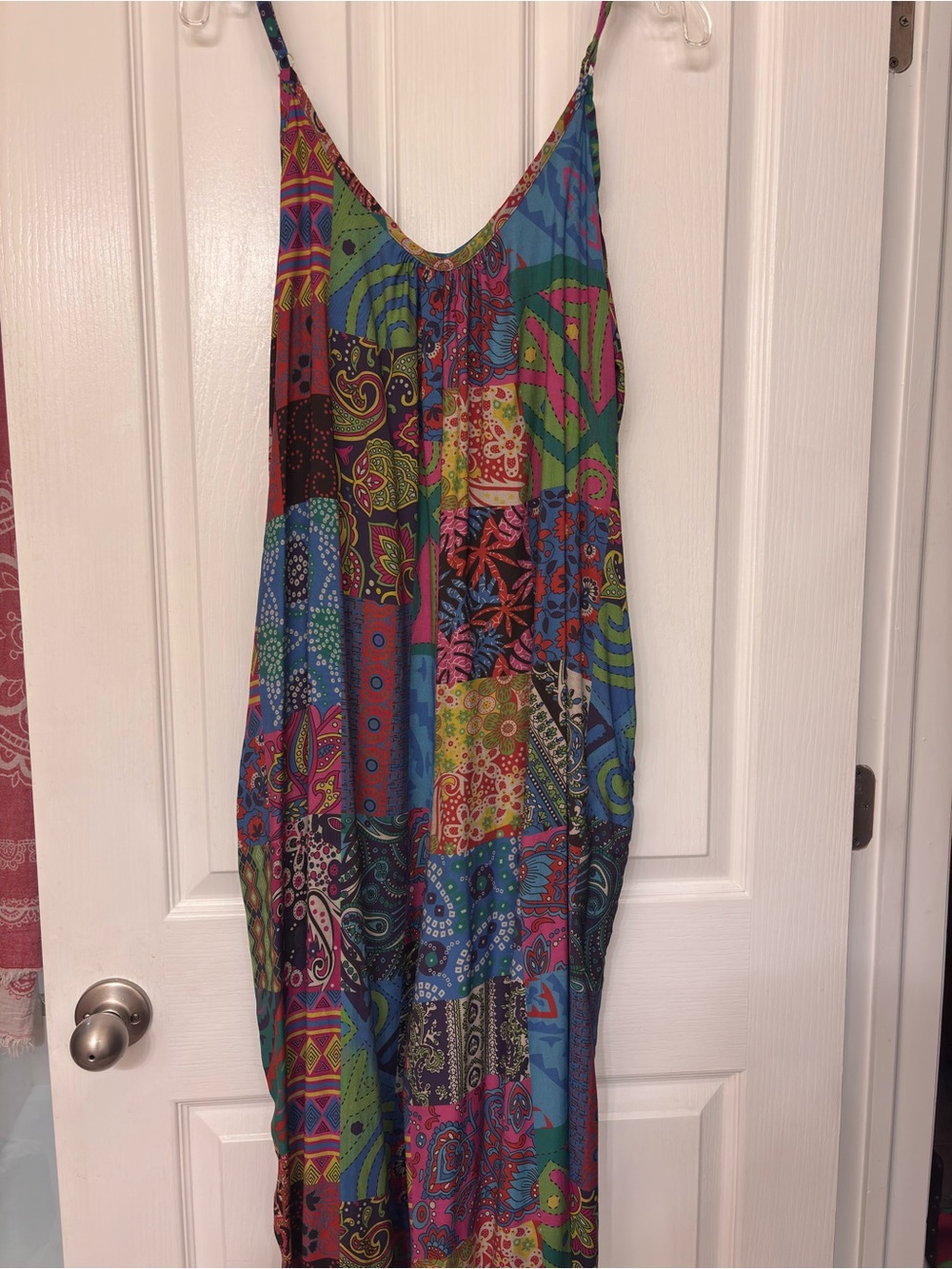 SHEIN Multicolor Patchwork Boho Jumpsuit Romper
